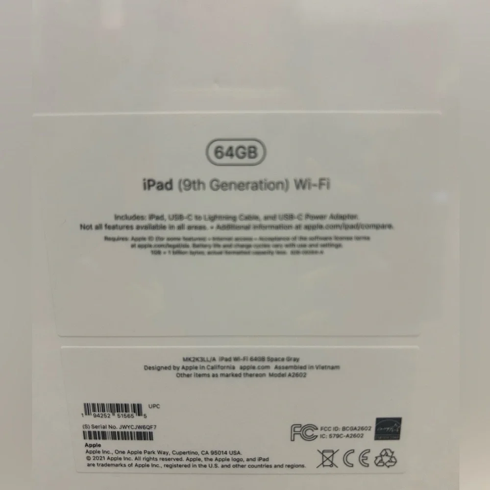 Brand New iPad; Sealed, Never Opened!